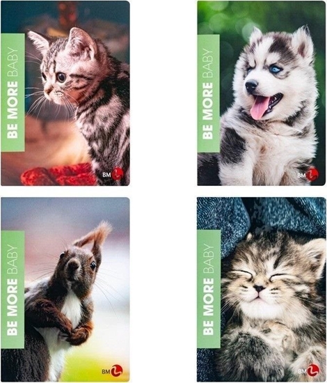 Picture of Zeszyt A4/36K kratka Be More Baby (10szt)