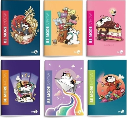 Attēls no Zeszyt A4/36K linia Be More Meow (10szt)