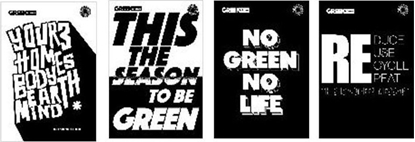 Изображение Zeszyt A4/60K kratka Green Typo White (5szt)