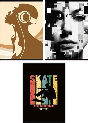 Attēls no Zeszyt A4/60K kratka mix (3szt)