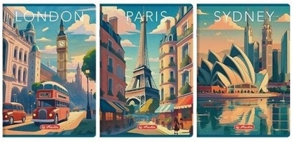 Attēls no Zeszyt A4/96K linia z marginesem Retro City (5szt)