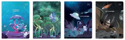 Picture of Zeszyt A5/16K trzylinia kolor Fantasy (20szt)