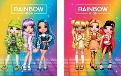 Picture of Zeszyt A5/16K trzylinia kolor Rainbow High (10szt) EDUKAMP