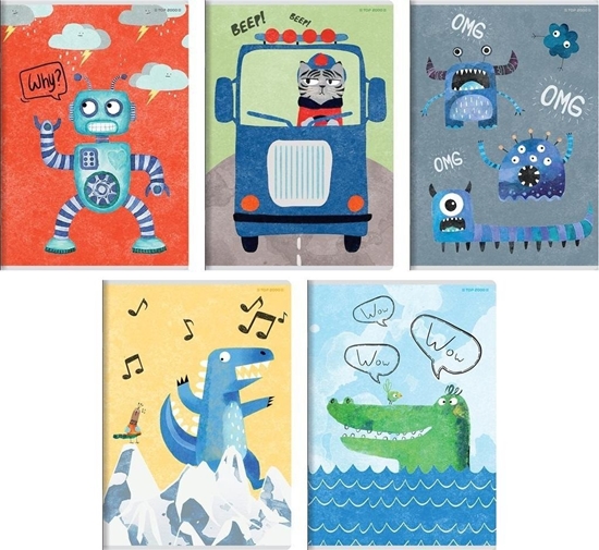 Picture of Zeszyt A5/32K linia Boy's card (10szt) TOP2000