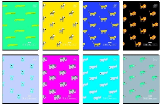 Picture of Zeszyt A5/32K trzylinia kolor 90g BB Kids (10szt)