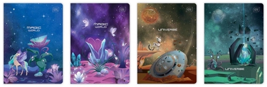 Picture of Zeszyt A5/32K trzylinia Metallic Fantasy (10szt)