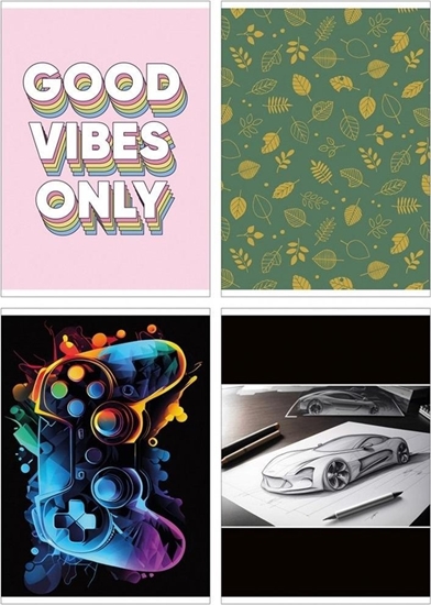 Picture of Zeszyt A5/60K kratka mix (4szt)