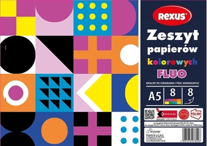 Attēls no Zeszyt papierów kolor. kredowanych A5/8K (10szt)