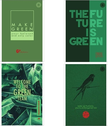 Изображение Ziemia Obiecana Blok notatnik A5/80K kratka Think Green (4szt)