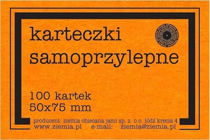 Attēls no Ziemia Obiecana Karteczki samoprzylepne Fluo 50x75mm 100K pomar.