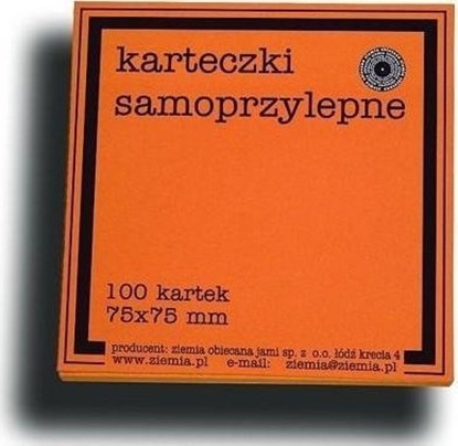 Attēls no Ziemia Obiecana Karteczki samoprzylepne Fluo 75x75mm 100K pomar.