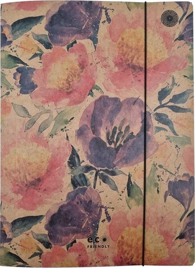 Picture of Ziemia Obiecana Teczka A4 z gumk Passion Flowers (10szt)