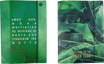 Attēls no Ziemia Obiecana Teczka A4 z gumk Think Green (10szt)