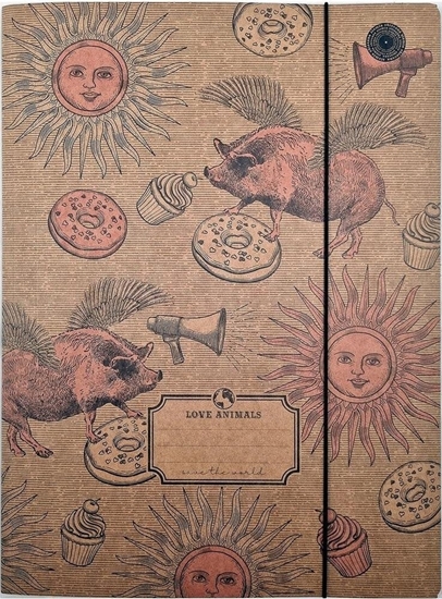 Picture of Ziemia Obiecana Teczka A4 z gumk Vintage (10szt)