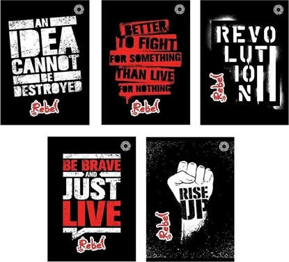 Attēls no Ziemia Obiecana Zeszyt A5/80K linia Rebels (5szt)