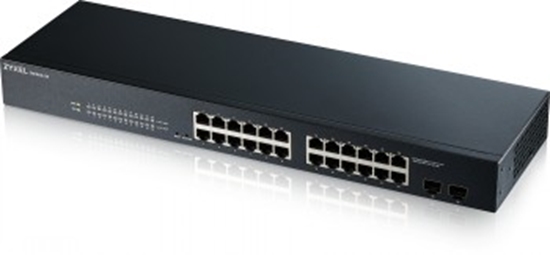 Изображение ZYXEL GS1900-24 V2, 24-PORT GBE L2 SMART SWITCH, RACKMOUNT, FANLESS