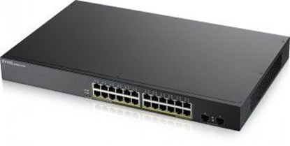 Attēls no ZYXEL GS1900-24HP V2, 24-PORT GBE L2 POE SMART SWITCH, RACKMOUNT, 170 WATT (5Y WARRANTY)