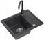 Picture of Zlewozmywak BEN 116 granitowy Black  ze stalowym syfonem i zalepk