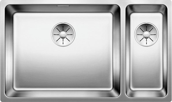 Изображение Zlewozmywak Blanco Andano 500/180-U stal polerowana z korkiem InFino, komora z lewej (522991)