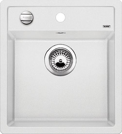 Изображение Zlewozmywak Blanco Dalago 45 Silgranit biay z korkiem automatycznym (517160)