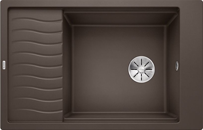 Изображение Zlewozmywak Blanco Elon XL 6 S Silgranit kawowy z korkiem InFino, kratka ociekowa (524853)