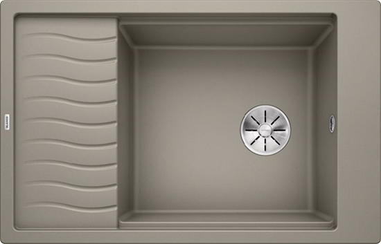 Изображение Zlewozmywak Blanco Elon XL 6 S Silgranit tartufo  z korkiem InFino, kratka ociekowa (524851)