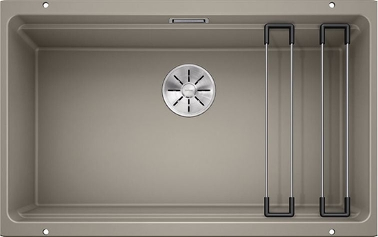 Изображение Zlewozmywak Blanco Etagon 700-U Silgranit tartufo z korkiem InFino, szyny (525174)