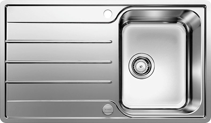 Изображение Zlewozmywak Blanco Lemis 45 S-IF stal szczotkowana z korkiem automatycznym (523031)