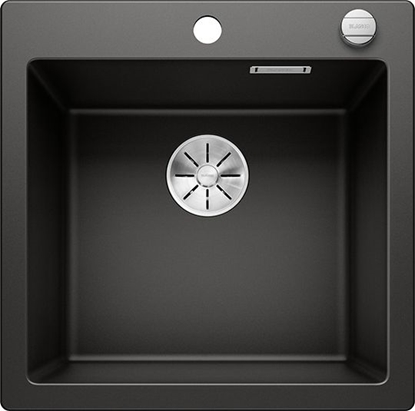 Attēls no Zlewozmywak Blanco Pleon 5 Silgranit czarny z korkiem automatycznym InFino (525952)