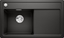 Изображение Zlewozmywak Blanco Zenar 45 S Silgranit czarny z korkiem automatycznym InFino, komora z lewej (526034)