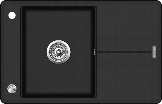 Изображение Zlewozmywak Concept DG10N50bc Zlewozmywak kuchenny granitowy z ociekaczem CZARNY