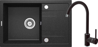 Изображение Zlewozmywak Deante Corio  granitowy z bateri 1-komorowy z ociekaczem