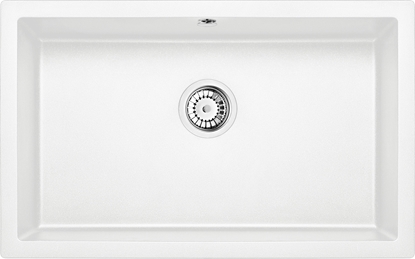 Attēls no Zlewozmywak Deante KOMORA PODBLATOWA CORDA ALABASTER GRANIT 800X500X210 3,5"+SPACE SAVER