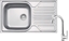 Изображение Zlewozmywak Deante Legato Zlewozmywak stalowy z bateri 1-komorowy z ociekaczem