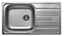 Picture of Zlewozmywak Deante Zlewozmywak 1-komorowy XYLO z ociekaczem 78x43,5cm stal decor ZEX 3113