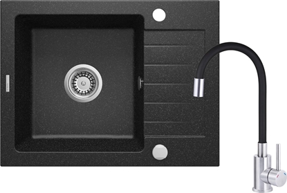 Изображение Zlewozmywak Deante Zlewozmywak granitowy z bateri 1-komorowy z ociekaczem