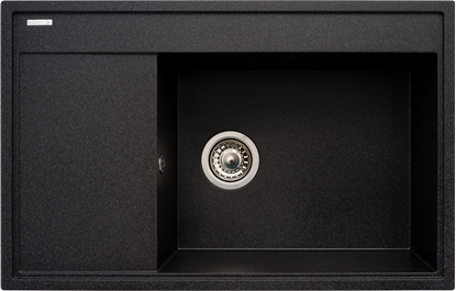 Attēls no Zlewozmywak Pyramis  granitowy Pyramis Camea 79x50 1B 1D R czarny