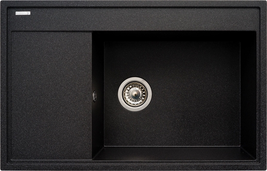Picture of Zlewozmywak Pyramis  granitowy Pyramis Camea 79x50 1B 1D R czarny