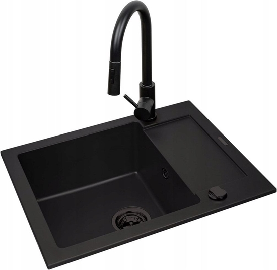 Picture of Zlewozmywak Pyramis Zestaw Pyramis MIDO 62x50 1B1D+bateria IDEA BE