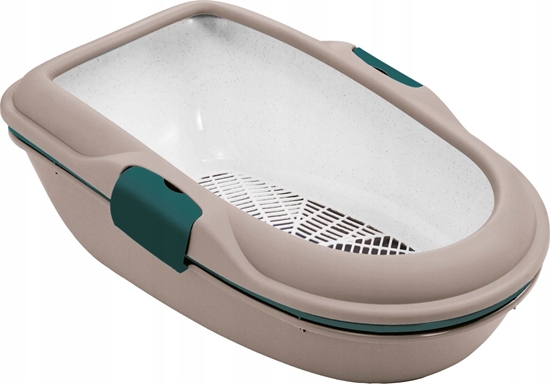 Picture of Zolux Furba litter box with strainer 39x59x22 Brown-green 590012TAU