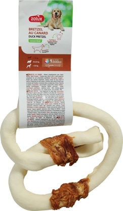 Attēls no ZOLUX Gryzak dla psa precel z kaczk 12 cm