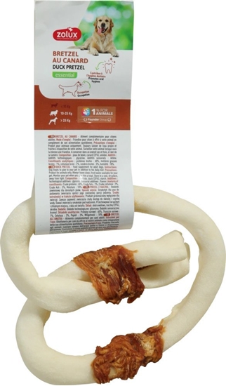 Изображение ZOLUX Gryzak dla psa precel z kaczk 12 cm