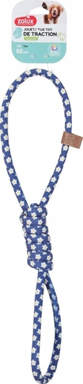 Picture of ZOLUX Zabawka dla psa szarpak ptelki sznur BLUE FLOWER 50cm