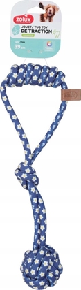 Picture of ZOLUX Zabawka dla psa szarpak wze sznur BLUE FLOWER 39cm