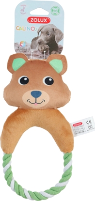 Picture of Zolux ZOLUX Zabawka pluszowa dla psa, Kuoka ze sznurkiem "Calinou" 26,5 cm