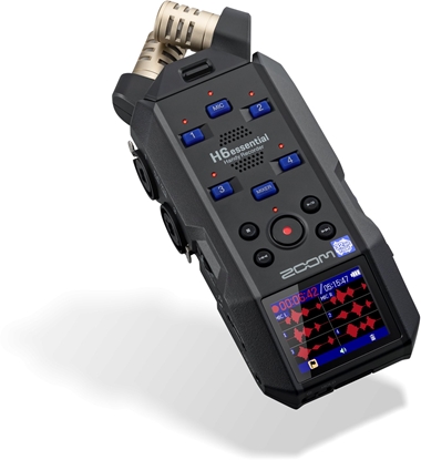 Picture of Zoom H6e portable recorder with interchangeable microphones, black