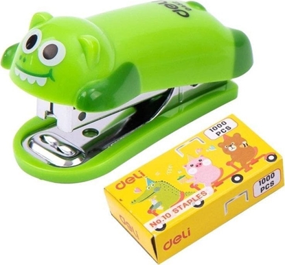 Изображение Zszywacz do 15 kartek zszywki 10 krokodyl DELI