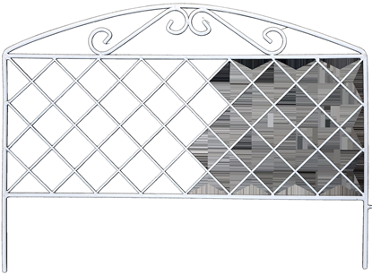 Attēls no Žogs dekoratīvs 61x43cm balts