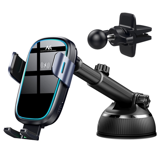 Picture of Uchwyt samochodowy z ładowarką bezprzewodową/indukcyjna Qi MCE129 