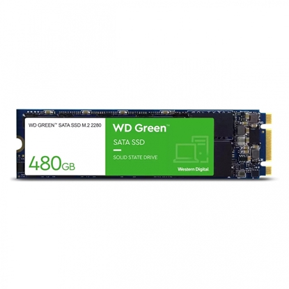 Picture of SSD|WESTERN DIGITAL|Green|480GB|M.2|SATA 3.0|Read speed 545 MBytes/sec|1.5mm|MTBF 1000000 hours|WDS480G3G0B